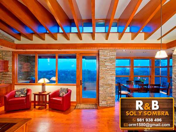 techos de madera, escalera de madera