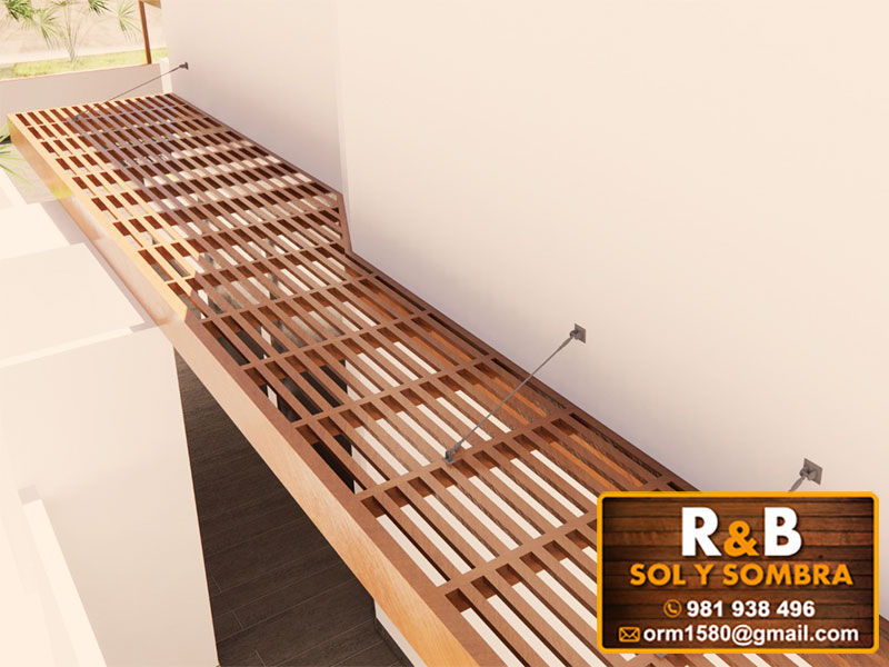 fabricación e instalación de escaleras de madera, techos de madera, techos sol y sombra, techos colgantes
