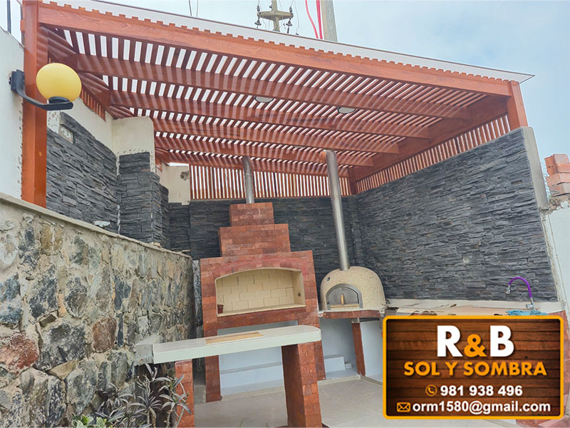 fabricación e instalación de escaleras de madera, techos de madera, techos sol y sombra, techos colgantes