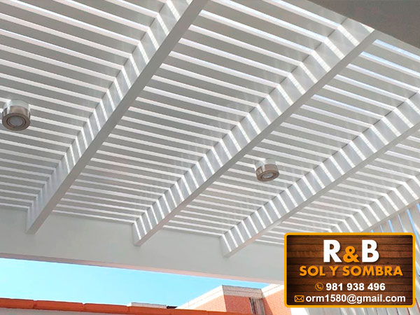 techo sol y sombra, techo de madera