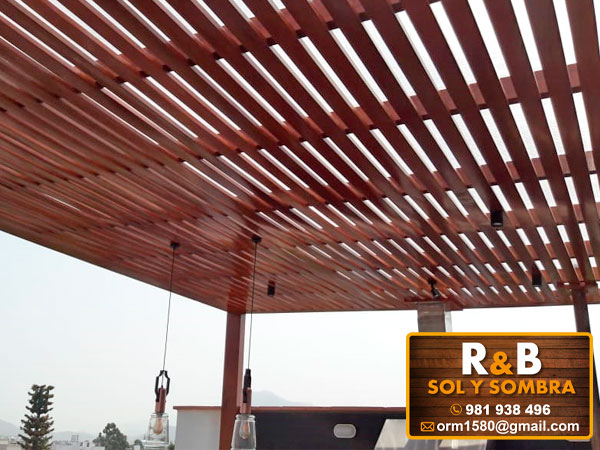 techos sol y sombra, techos de madera