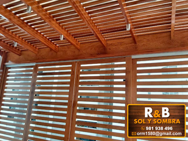 techos sol y sombra, techos de madera