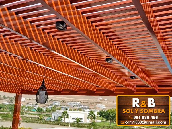 techos sol y sombra, techos de madera