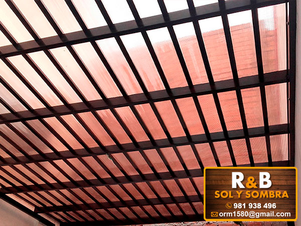 techo sol y sombra, techo de madera
